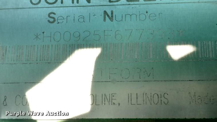 image for item DA4396 1998 John Deere 925 flex platform head