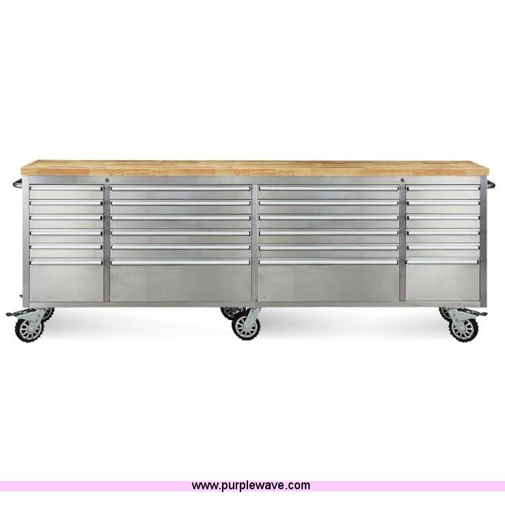 image for item F1594 24 drawer stainless steel work station