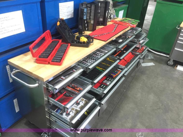 image for item F1594 24 drawer stainless steel work station