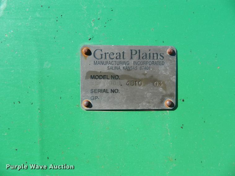 image for item J5030 2004 Great Plains 4000 3S grain drill