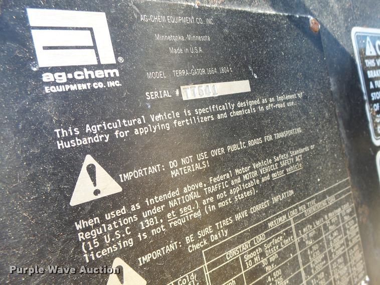 image for item K5568 Ag-Chem TerraGator 1664 self-propelled applicator