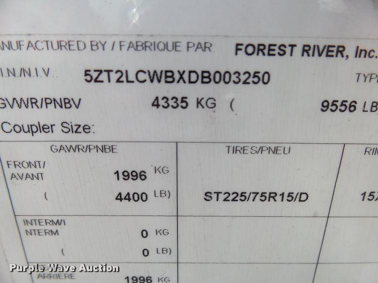 image for item AL9056 2013 Lacrosse Luxury Lite 311 camper