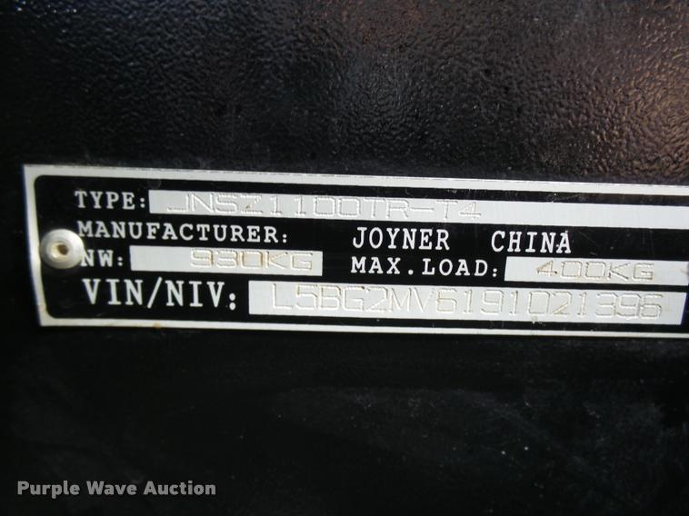 image for item AV9844 2012 Joyner Trooper T4 utility vehicle