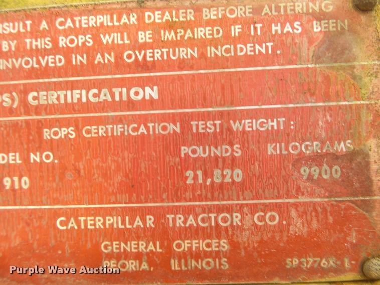 image for item BM9589 Caterpillar 910 wheel loader