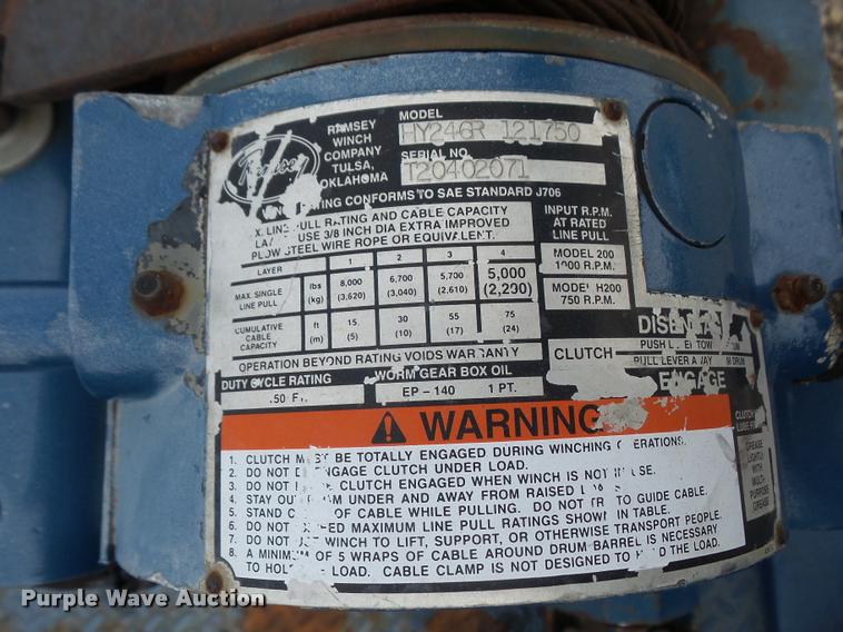 image for item BW9550 Century 211 tow truck bed