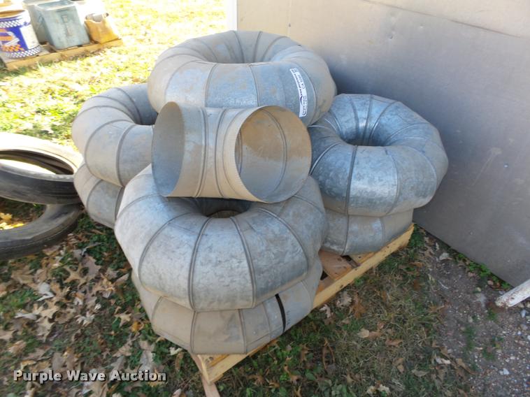 image for item CA9285 (37) 9" 24 gauge galvanized adjustable duct elbows