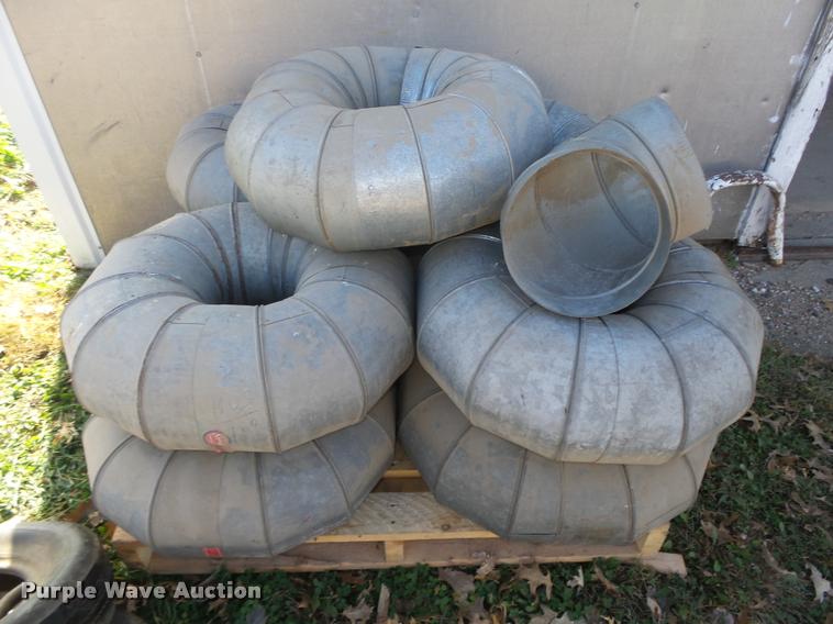 image for item CA9285 (37) 9" 24 gauge galvanized adjustable duct elbows