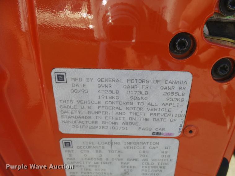 image for item DA2068 1994 Chevrolet Camaro Z28