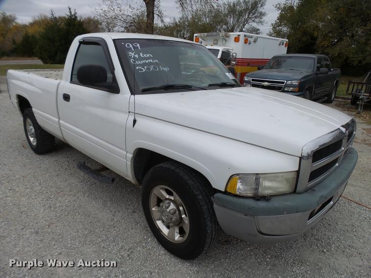 image for item DA2103 1999 Dodge Ram 2500 pickup truck
