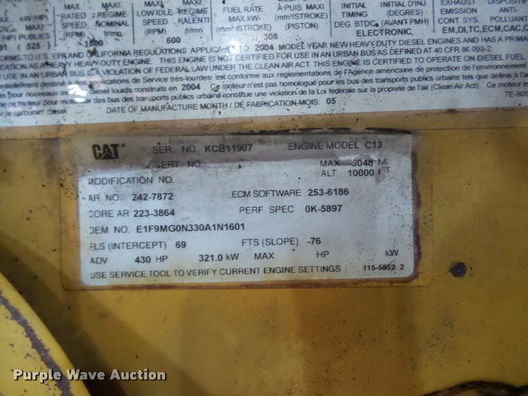 image for item DA2982 Caterpillar C13 12.5L six cylinder turbo diesel engine