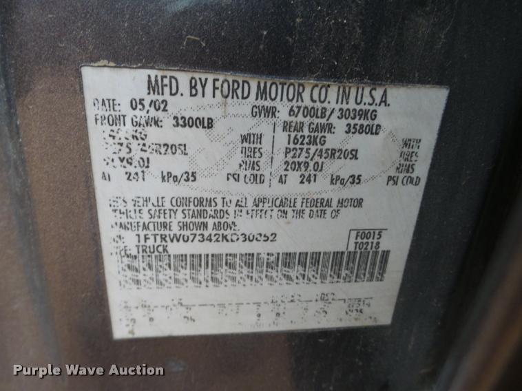 image for item DA2999 2002 Ford F150 Harley Davidson SuperCrew pickup truck