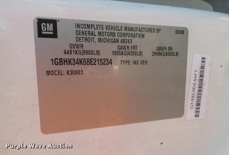 image for item DA3815 2008 Chevrolet Silverado 3500HD utility truck