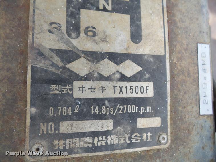 image for item DA3857 Iseki TX1500F MFWD tractor