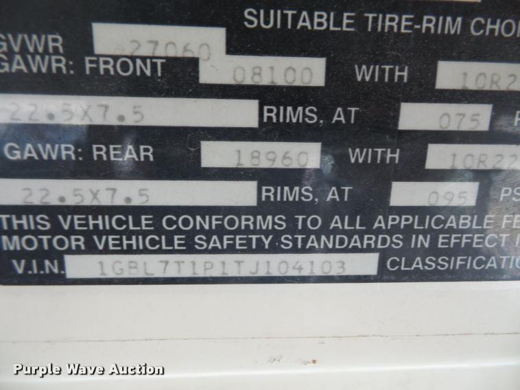 image for item DA3861 1996 Chevrolet Blue Bird school bus