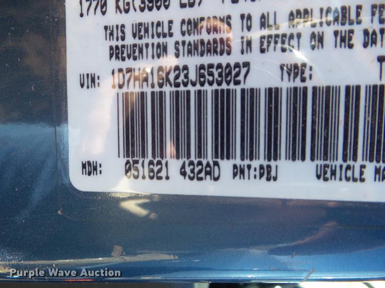 image for item DB3588 2003 Dodge Ram 1500 pickup truck