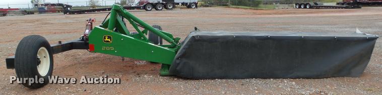 image for item DB4583 John Deere 285 disc mower with Cimarron caddy