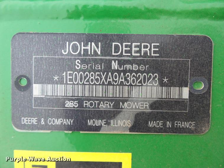 image for item DB4583 John Deere 285 disc mower with Cimarron caddy