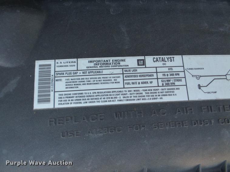 image for item DB5255 2001 Chevrolet Express 3500 delivery van