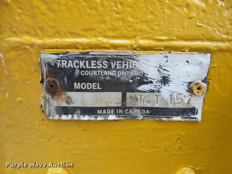 image for item DB5292 Trackless MT municipal tractor