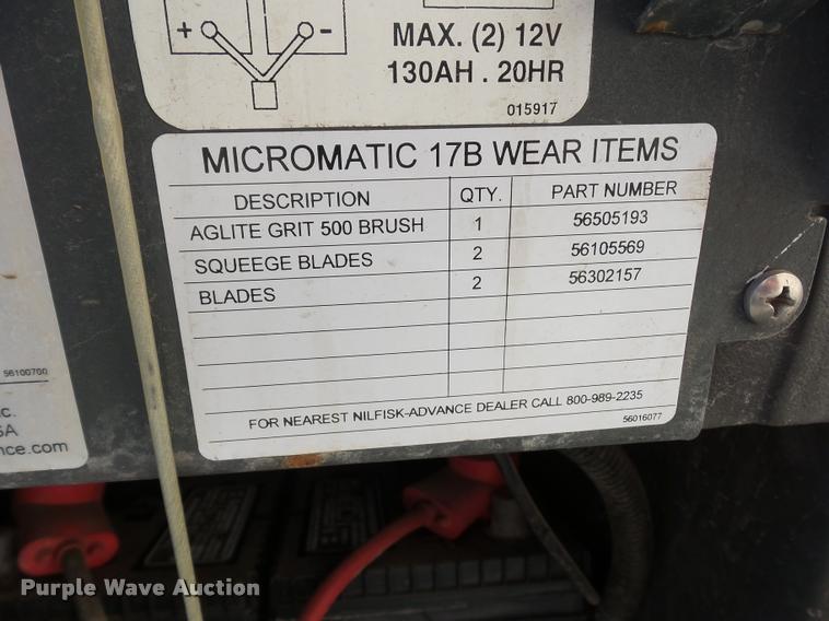 image for item J1587 Advance 17B floor scrubber