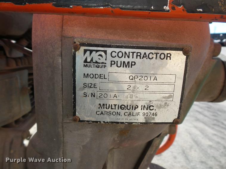 image for item J1589 Multi Quip trash pump