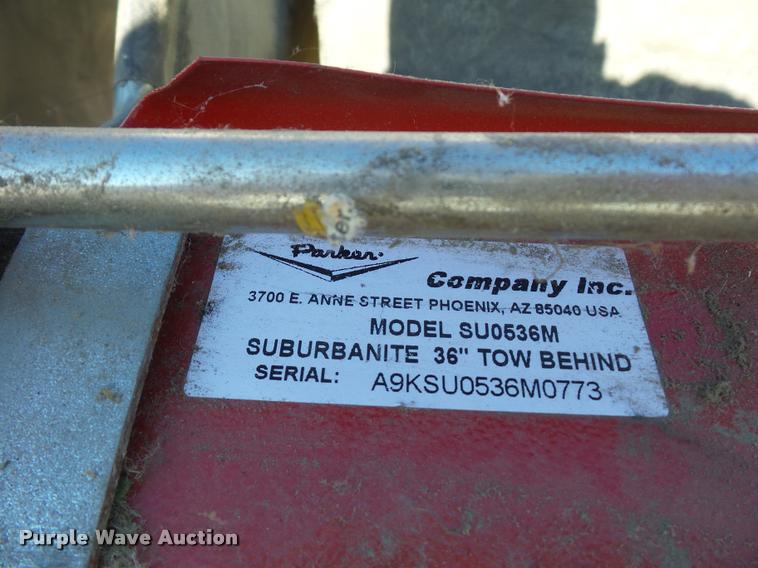 image for item J1591 Parker lawn sweeper