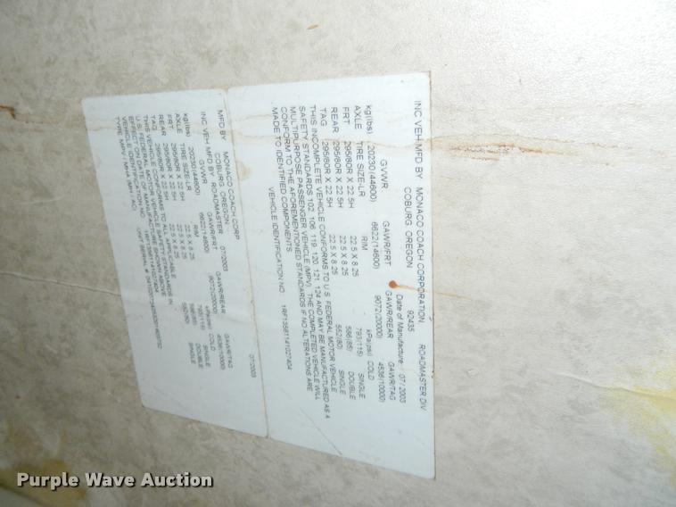 image for item J5035 2004 Monaco Dynasty Princess RV