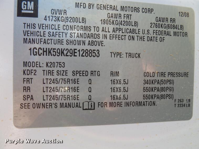 image for item K1040 2009 Chevrolet Silverado 2500HD Ext. Cab pickup truck