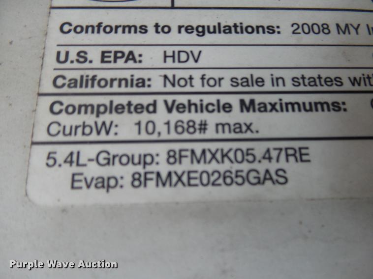 image for item K1080 2008 Ford F350 Super Duty pickup truck cab and chassis