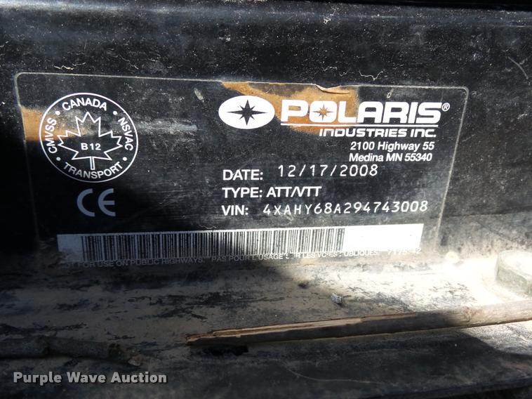 image for item K5122 2009 Polaris Ranger HD700 utility vehicle