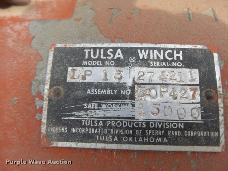 image for item K5544 Tulsa LP15 winch
