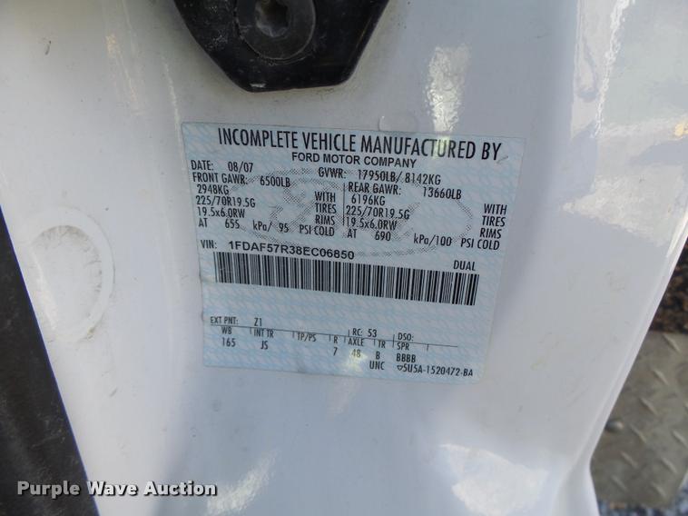 image for item K5591 2008 Ford F550 Super Duty service truck