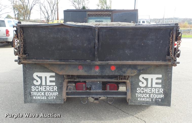 image for item K8101 1987 Ford F350 XL dump bed pickup truck