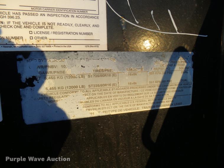 image for item L3452 2011 PJ equipment trailer