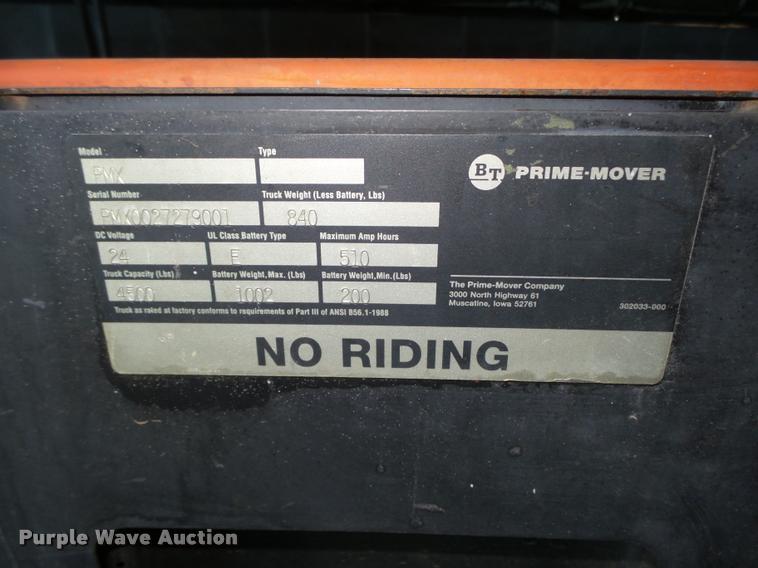 image for item L4174 BT Prime Mover PMX pallet jack