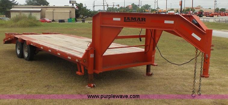 image for item L4776 2013 Lamar equipment trailer