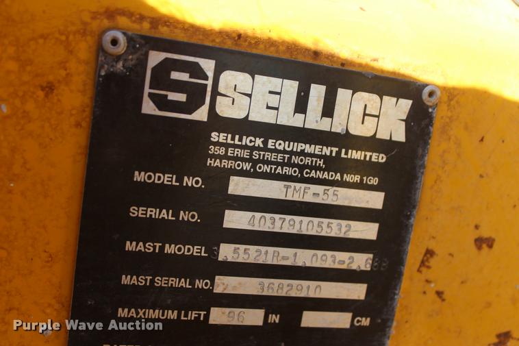 image for item L4900 Sellick TMF55 forklift