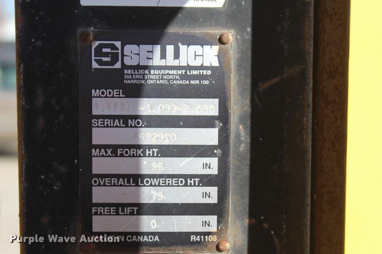 image for item L4900 Sellick TMF55 forklift