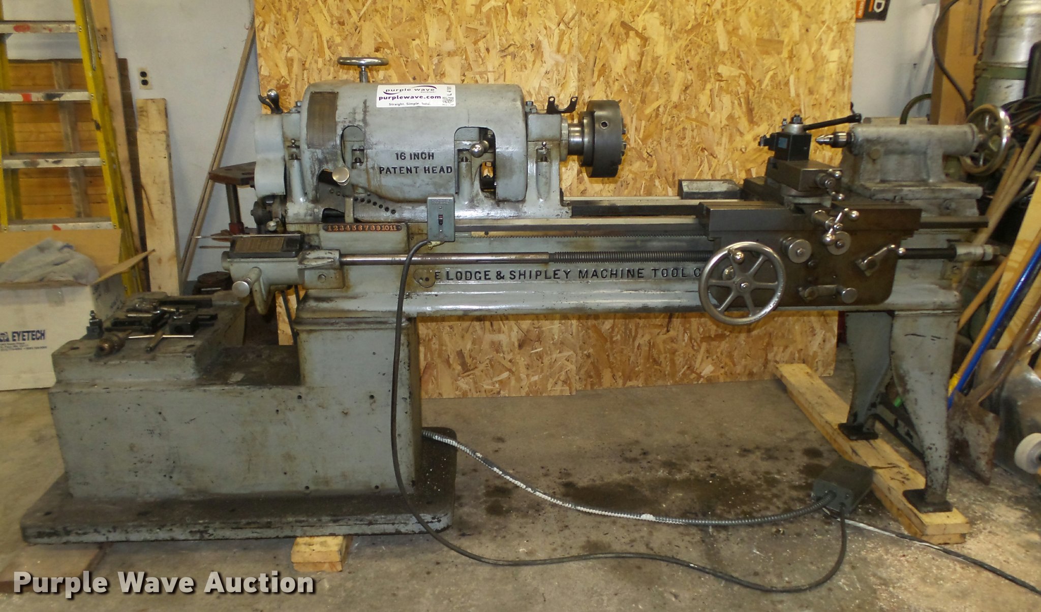 Lodge & Shipley metal lathe in Glenwood, IA Item L4181 sold Purple Wave