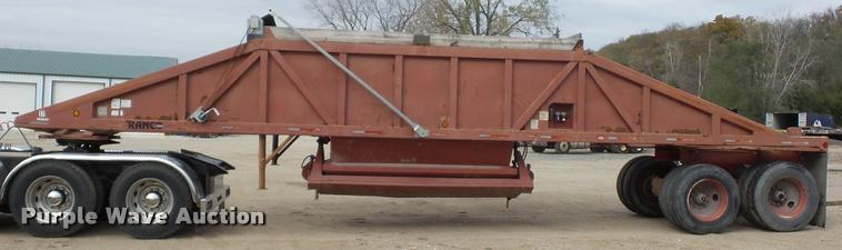 image for item AX9057 1988 Ranco bottom dump trailer