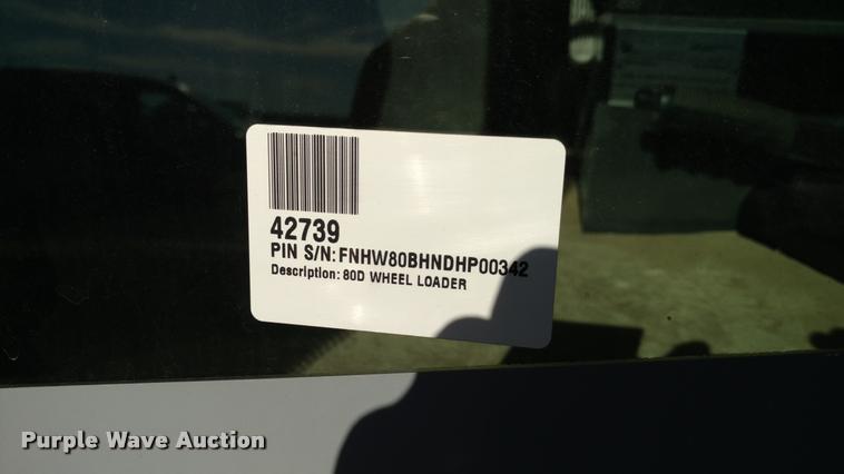 image for item BU9856 2013 New Holland W80B wheel loader