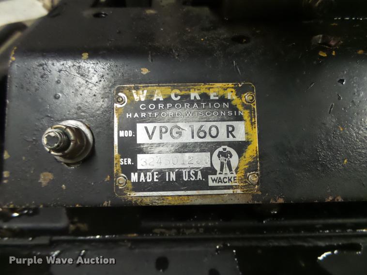 image for item CA9337 Wacker VPG160R plate compactor