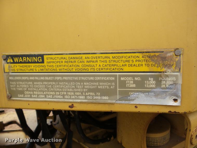 image for item DA2984 1988 Caterpillar IT28B wheel loader