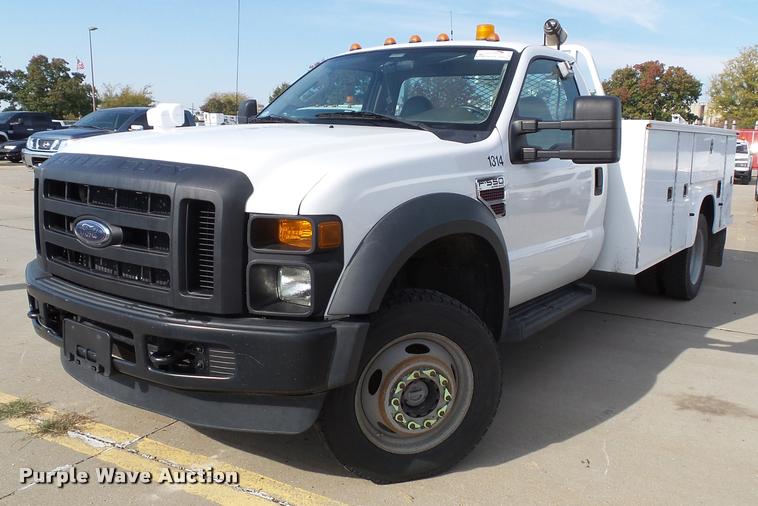 image for item DA3778 2008 Ford F550 Super Duty service truck with crane