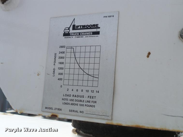 image for item DA3778 2008 Ford F550 Super Duty service truck with crane