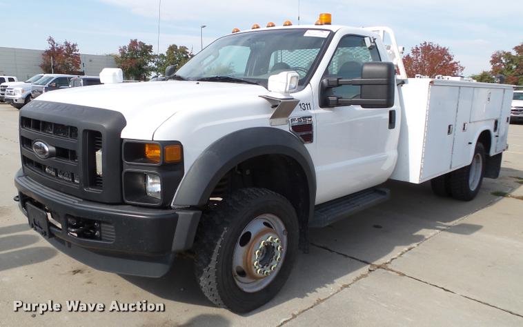 image for item DA3779 2008 Ford F550 Super Duty XL service truck with crane