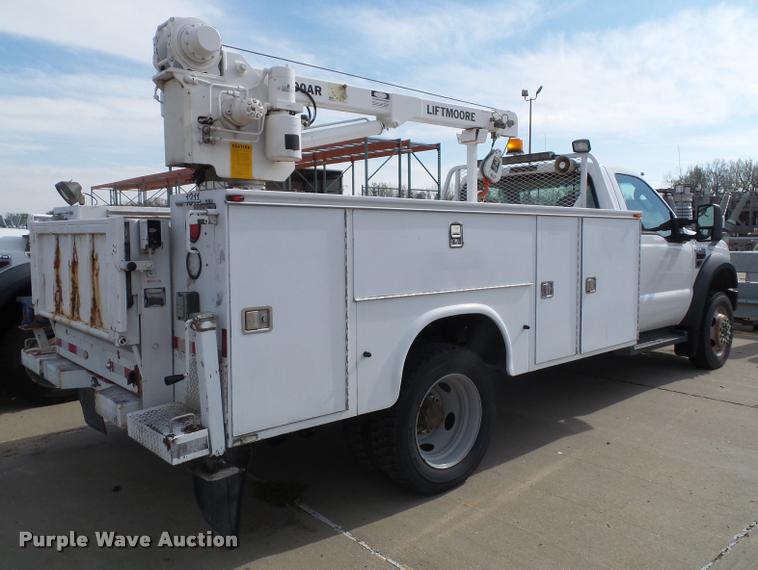 image for item DA3779 2008 Ford F550 Super Duty XL service truck with crane