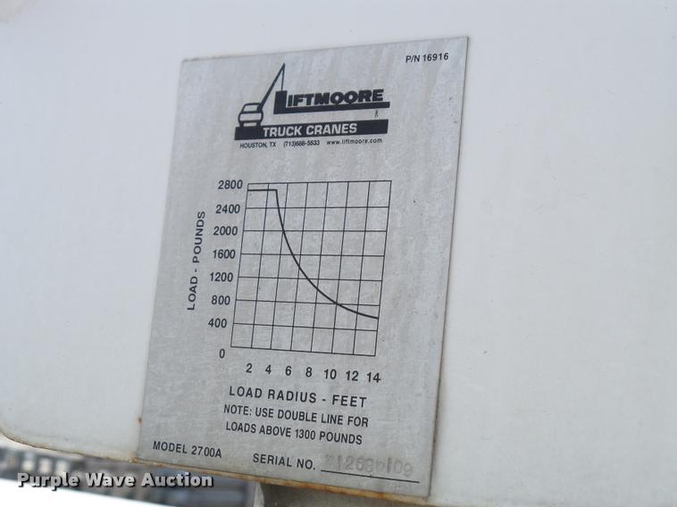 image for item DA3779 2008 Ford F550 Super Duty XL service truck with crane