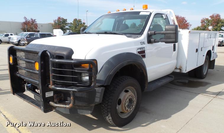 image for item DA3781 2008 Ford F550 Super Duty XL service truck with crane