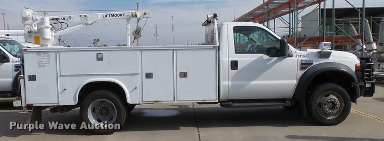image for item DA3781 2008 Ford F550 Super Duty XL service truck with crane
